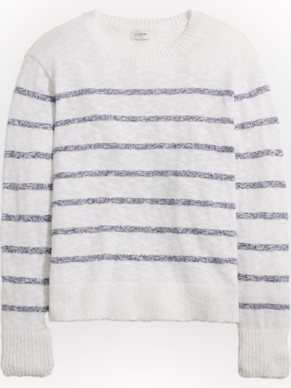 Striped crewneck beach sweater